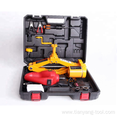 3T Electrical Screw Scissor Car Jack with spanner